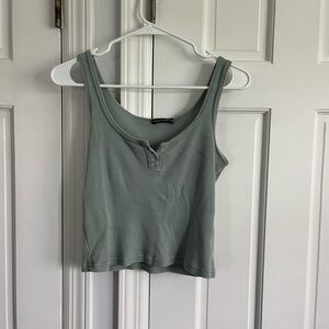 Brandy Melville tank in sage green, fits size XS-S